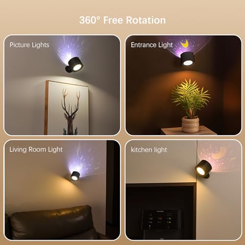 Lampe de lecture LED rotative à intensité variable pour une ambiance sereine - 7