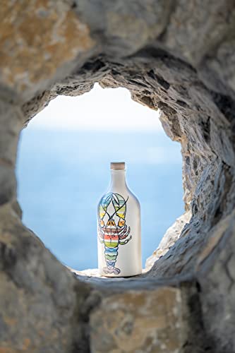 Frantoio Muraglia, Hummer Pop Art Keramikgefäß mit Nativem Olivenöl Extra 500ml, intensiv fruchtige Essenz, handgefertigt und dekoriert von unseren apulischen Kunsthandwerkern