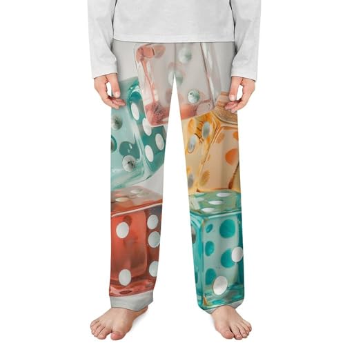 Varicoloured Dice IsolatedChildren's Casual Pajamas140CM