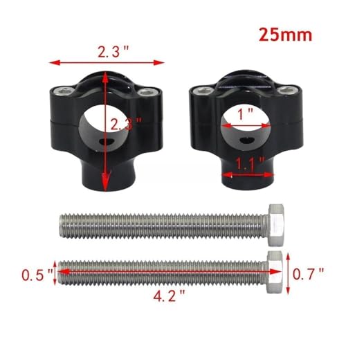 Fixation guidon moto 22mm 25mm pour corriger la posture - 2