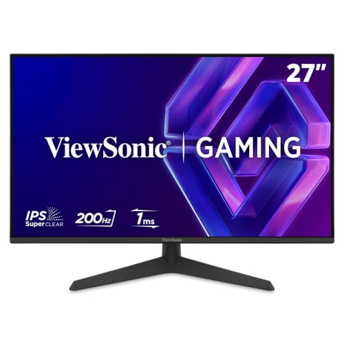 Image of ViewSonic VX2729 27 Inch 1080p Gaming Monitor, IPS Display with 200Hz and 1ms for Fast Gameplay, FreeSync Premium and HDR10 for Smooth Visuals, Eye Care Technology, HDMI, and DisplayPort Inputs