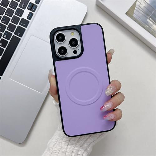 Coque violette iPhone 11 magnétique givrée haute protection