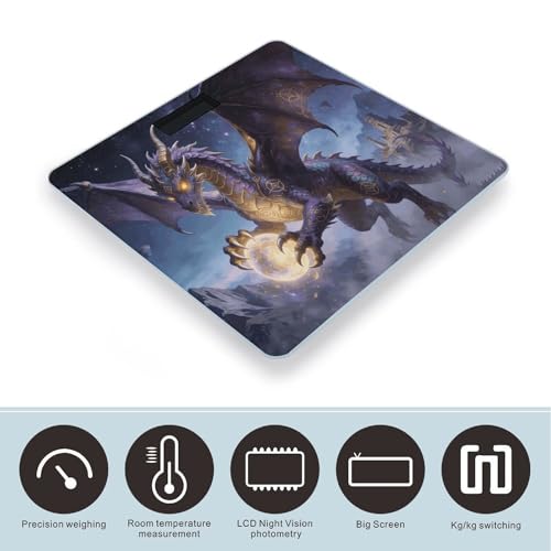 Báscula Digital de Baño Fantasy Dragon con Pantalla LCD miniatura 3