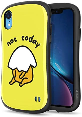 iFace x Sanrio First Class Designed for iPhone XR – Cute Shockproof Dual Layer [Hard Shell + Bumper] Case [Drop Tested] - Gudetama (Not Today)