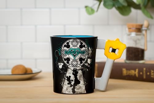 Silver Buffalo Disney Kingdom Hearts Mickey and Sora 3D Sculpted Ceramic Mug, 20-Ounces