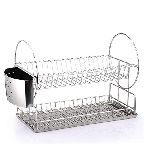 Abtropfgestell aus Edelstahl, 2-lagig, stanzfreie...