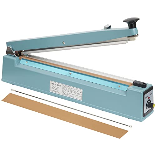 Precifilm Selladora de Bolsas de Plástico - Máquina Selladora Térmica Profesional con Cortador para Sellado de Bolsas de Plástico y Envasado de Alimentos - Sellador de Bolsas Portátil 50 cm