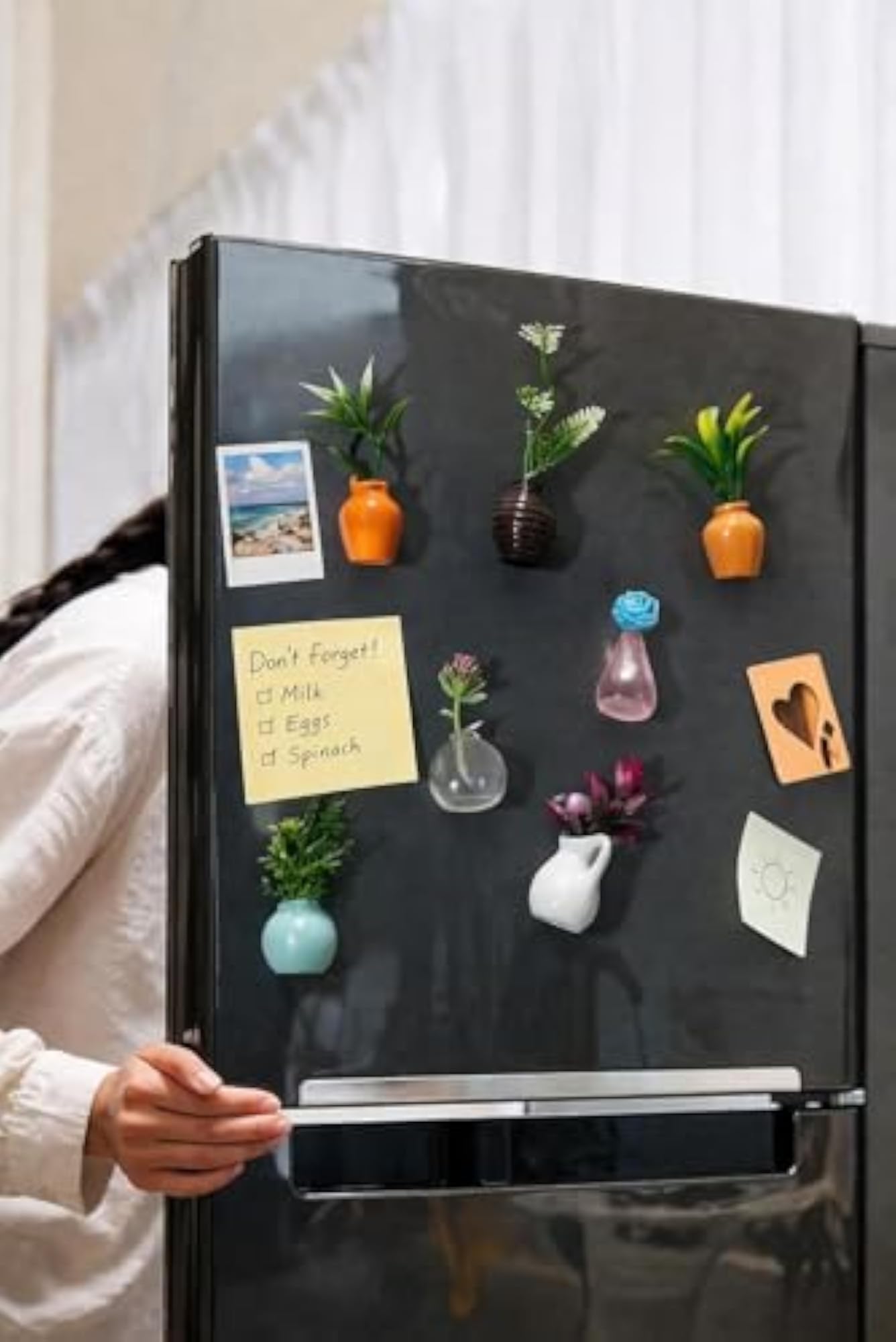 8 PCS Mini Magnetic Vase Set