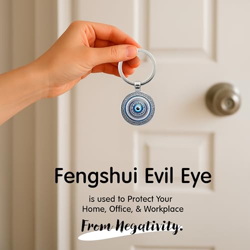 Image of Storite Evil Eye Keychain - Protective & Stylish Keyring for Men & Women - Ideal Gift for Friends & Family