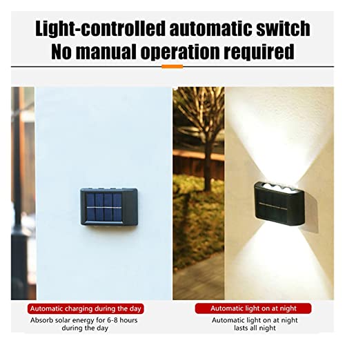 Éclairage solaire extérieur haut et bas 10 LED facile à installer sur façade - 7