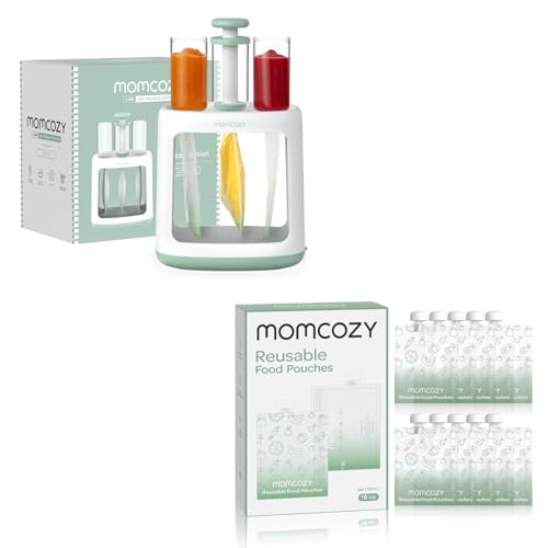 Image of Momcozy Squeeze Station+ 5oz Reusable Food Pouches
