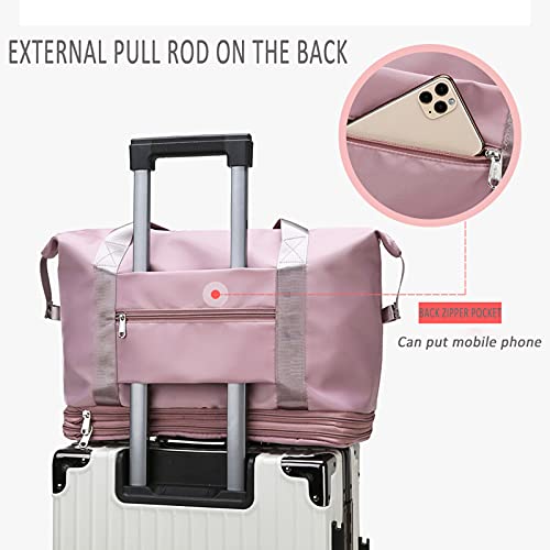 Gym Bags Heren En Vrouwen Sport Fitness Handtas, dubbellaags Uitbreiding Grote Capaciteit, natte Bag Compartiment… - Image 6