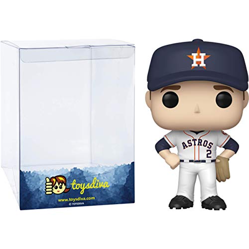 Alex B R E G M A N  [A S T R O S ] : P O P ! Vinyl Figurine Bundle With 1 Compatible 'Toysdiva' Graphic Protector (050-48854 - B)