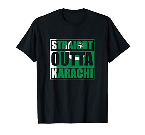 Straight Outta Karachi Shirt for Pakistani Karachi Pride T-Shirt
