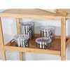 Steel Canister Set - 4pc Clear