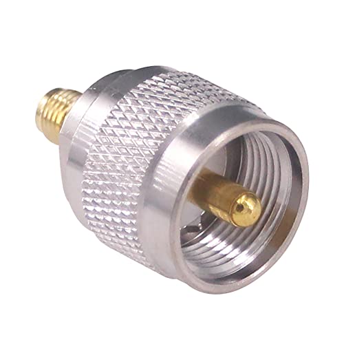 Adaptador coaxial SMA a UHF macho PL-259 RF 2 unidades miniatura 5