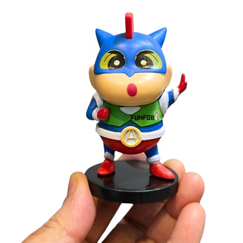 Image of FUNFOB Shinchan Action Figure Height -8cm | Shin chan Figurine Cartoon Figures Toys for Boys & Girls PVC Multicolour | Action - Kamen Dress