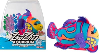 Lansay ZHU ZHU AQUARIUM - Sebastián el Pez Mandarín - Multicolor - Peluche suave e interactivo para niños a partir de 4 años - Creación de historias encantadas - Animal interactivo Rigolo- No necesita | Ya disponible en tu tienda friki favorita! En mundofriki.es!