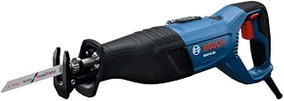 Bosch GSA12-30 Reciprocating Saw: 12 Amp Corded Power Tool, 1-3/16" Stroke, Variable Speed, Tool-Free Blade Change, Lightweight 8.2 lbs