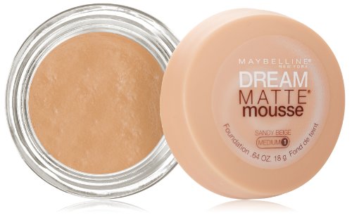 MAYBELLINE NEW YORK Dream Matte Mousse Foundation Sandy Beige 0.64 Ounce