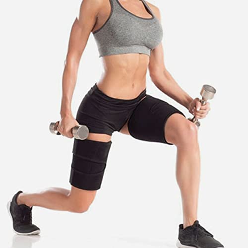 Faja de compresión ajustable para muslo para soporte muscular miniatura 6