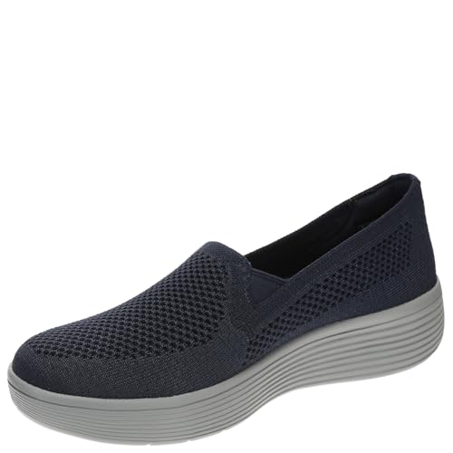 Image of Skechers Modern Comfort Relaxed Fit: Arch Fit Laguna-Adore Her Women's Slip On, 6.5 B(M) US, Navy