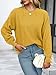 NIeyook Sweaters for Women Fall Clothes Lantern Sleeve Oversized Yellow Sweater Plus Size Casual Knit Pullover Tops Mustard XL