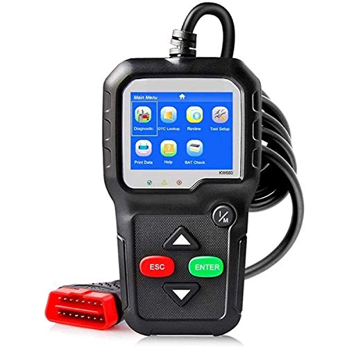 EOBD/OBDII/CAN-Autocode-Leser Mehrsprachig Volldiagnose-Tool für OBD2-Funktion KW 680 Auto Scanner Fault Detector