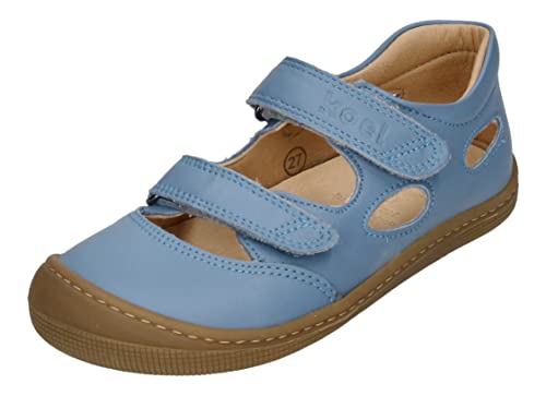 Koel4kids Sandalen Barfußschuhe Dalila Kinder Barefoot Leder Jeans, Schuhgröße:EUR 24
