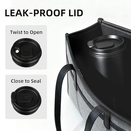 Image of BJPKPK 3 Pack 16oz Insulated Coffee Mug, Stainless Steel Tumbler, Leakproof