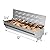 Skyflame Stainless Steel Wood Chip Smoker Box, BBQ Meat Smoking with Wavy Vent and Hinged Lid, Large Capacity for Gas/Charcoal Grill, V Shape with Flat Base Bottom