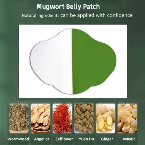 Belly Patch, Mugwort Belly Patch, 100% Natural Herbal Belly Stickers, Hot Moxibustion Navel Wormwood Sticker for Abdomen Waist, Anti-Allergic and Non-irritating - Image 3