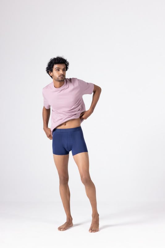 Image of HIELABS Micromodal Pouch Underwear for Men | Regular Fit Trunk | Ultra Soft & Breathable | Anti Odour | Ultrasoft Waistband | Men AllDayFit | Pack of 1 | Sizes S, M, L, XL, 2XL,3XL,4XL,5XL