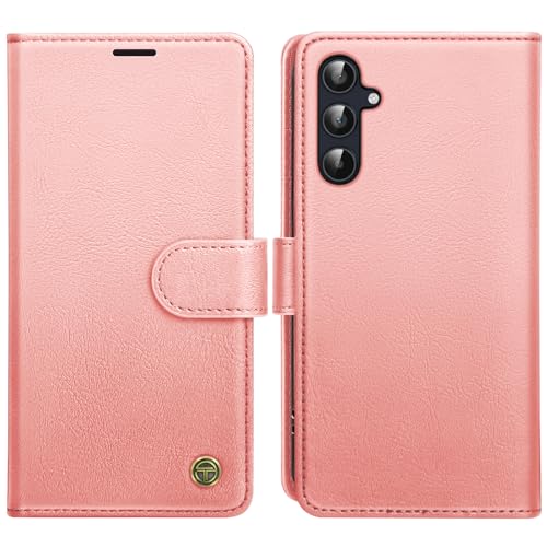 Coque Samsung A55 antichoc rose avec blocage RFID et support vidéo intégré