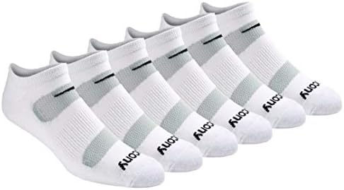 Saucony Mens Multi-pack Mesh Ventilating Comfort Fit Performance No-show Socks Socks (pack of 12)