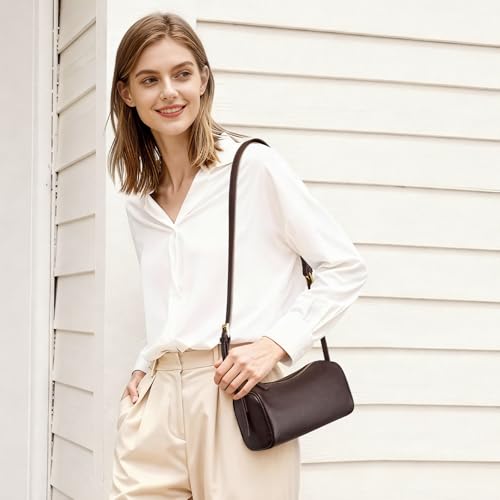 Image of Kattee Leather Crossbody Bags for Women, Crossbody Purses for Women, Small Hobo Bags with Adjustable Strap