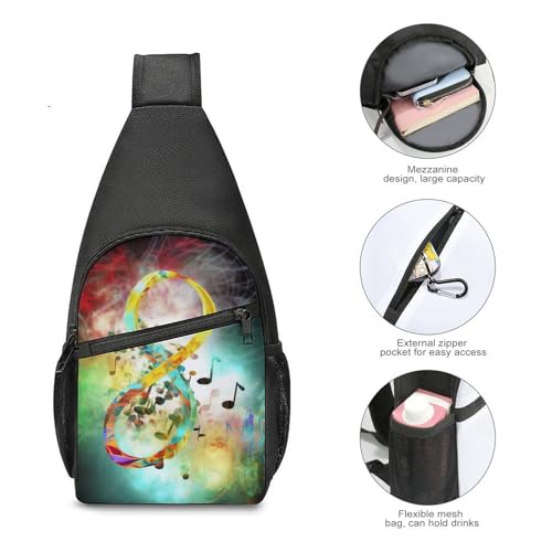 Mochila tipo Sling Bag para senderismo y uso casual miniatura 5