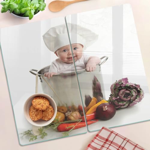 Protège-plan de travail symétrique moderne chic au contact alimentaire certifié