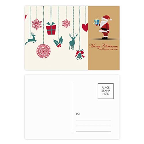 Cartes postales de Noël flocon de neige en cœur au fini cartonné premium