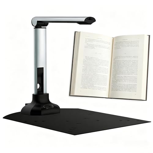 Scanner de documents 10Mp automatique : numérisation rapide A4 de livre portable