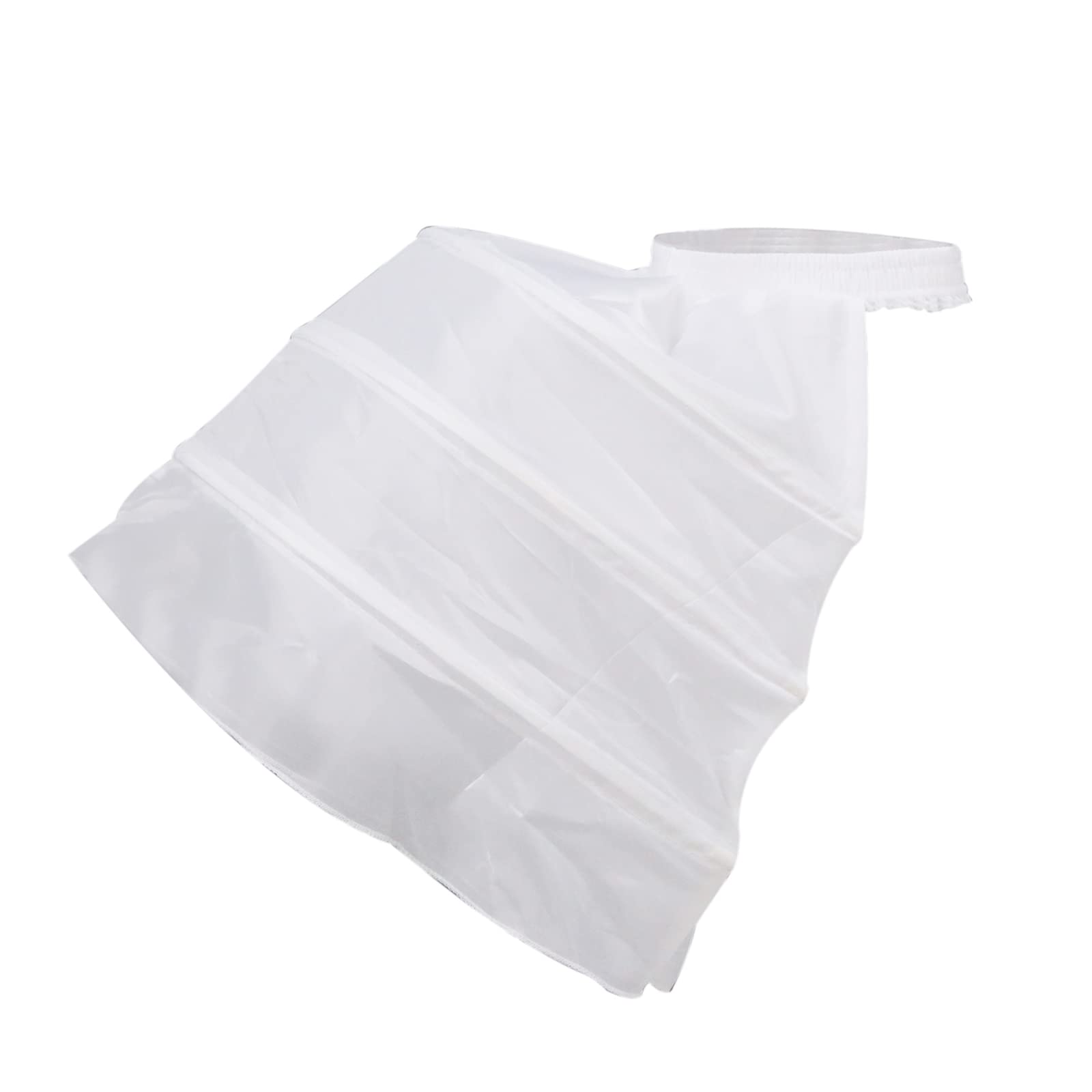 Women's Petticoat Pannier Hoop Crinoline Cage Skirt for Gown Rococo Victorian Prom Dress Buttocks Hip Pannier Bustle White, White