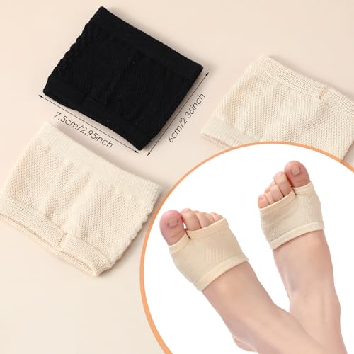 Cozypower 20 Pairs Women Open Toe Socks Sandal Half Sock for Slide Mules Clogs Slippers Cotton Toeless Sock Liner 5-94