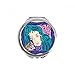 Constellation Virgo Mexicon Culture Engraving Hand Compact Mirror Round Portable Pocket Glass