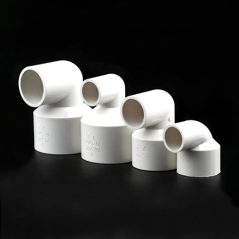 Codos reductores de PVC de 50 mm a 20 mm for riego de acuarios y Jardines, 1/3/8 Unidades(50-32mm,8Pcs)