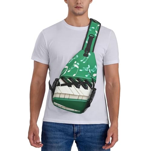 Bolso Cruzado de Hombre Negro Tipo Sling para Excursión miniatura 2