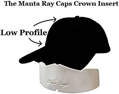 3Pk. Manta Ray Baseball Cap Crown Inserts Shapers for Low Profile Caps