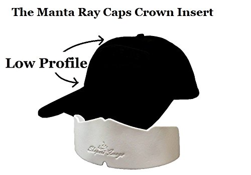 Shapers Image CapPro Baseball Crown Insert for Low Profile Fitted, Dad Caps and Snapback (3 Count, Blue)