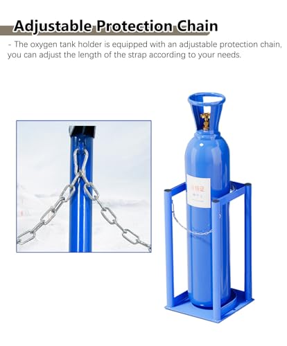 Petit support pour bouteille de propane en métal noir de 22,5 pouces