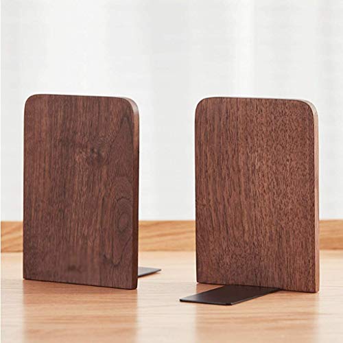 COLiJOL Boekenrek massief hout boekensteunen een paar antislip boekensteunen voor kantoor thuis desktop organizer opslag… - Image 7
