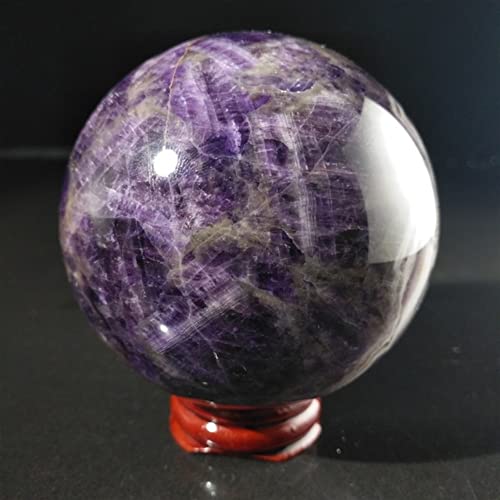 Améthyste chevron véritable et boule de quartz spirituelle 6-7cm - 4